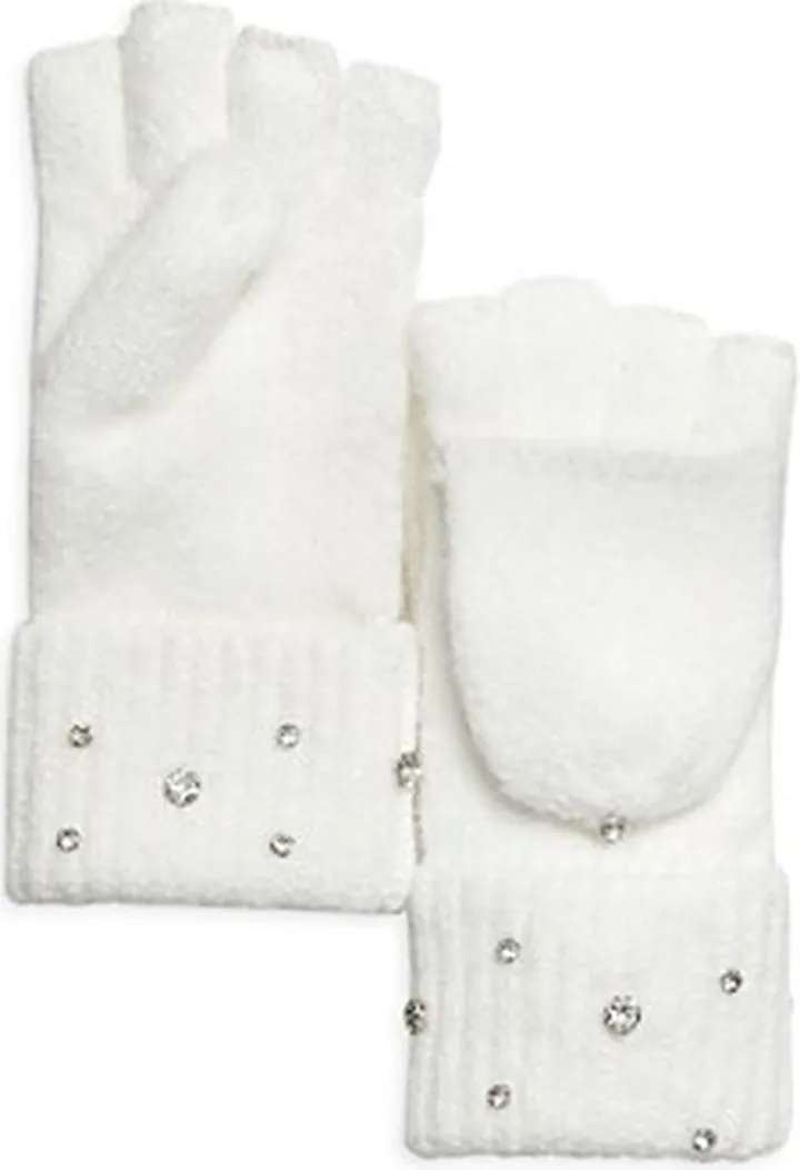 Aqua Crystal Accent Pop Top Gloves - 100% Exclusive