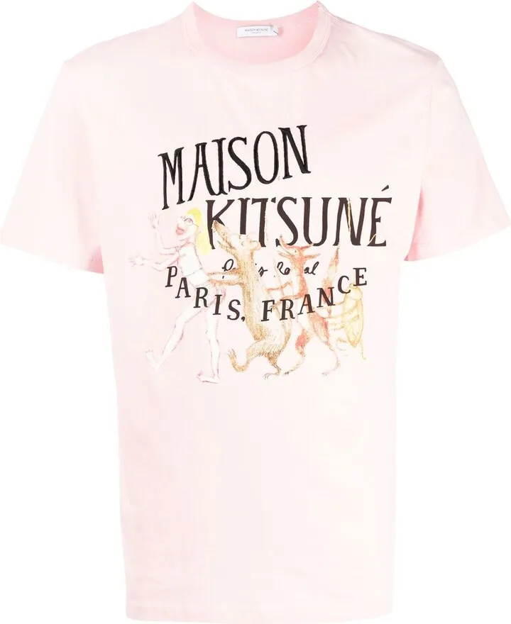 logo-print detail T-shirt