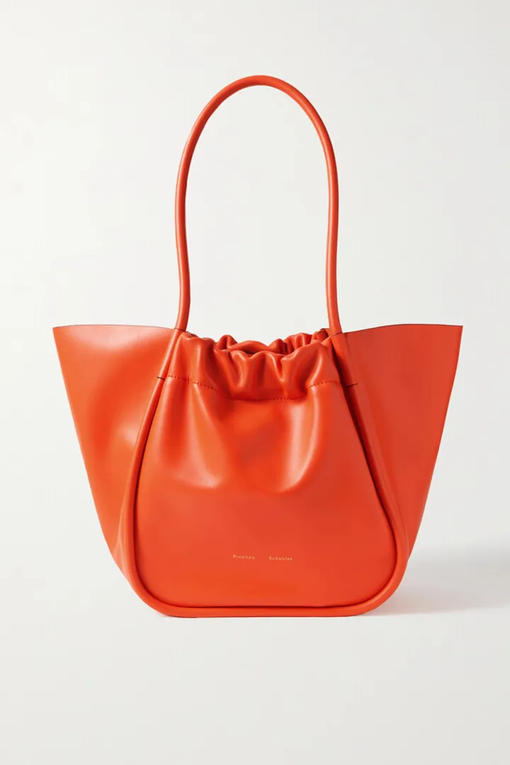 Proenza Schouler - Ruched Leather Tote - Orange
