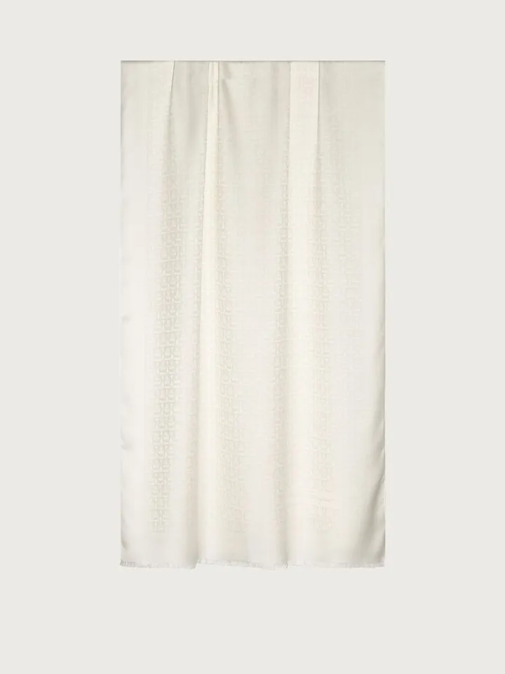 Ferragamo Women Gancini stole White