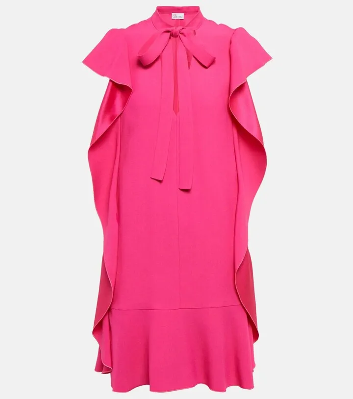 Tie-neck minidress
