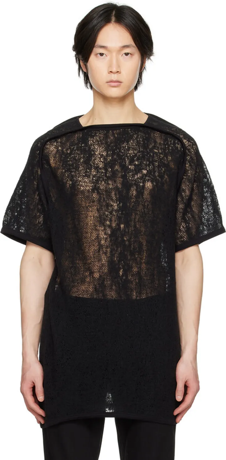NICOLAS ANDREAS TARALIS Black Spider Web T-Shirt