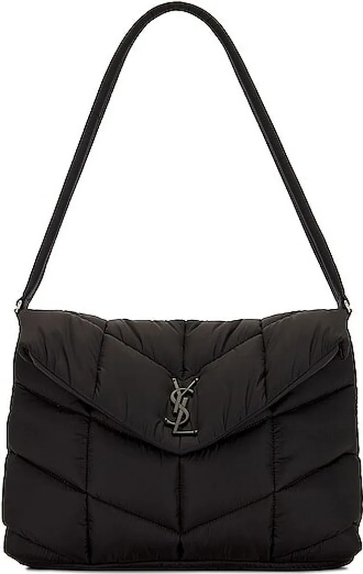 Saint Laurent Puffer Shoulder Bag in Black