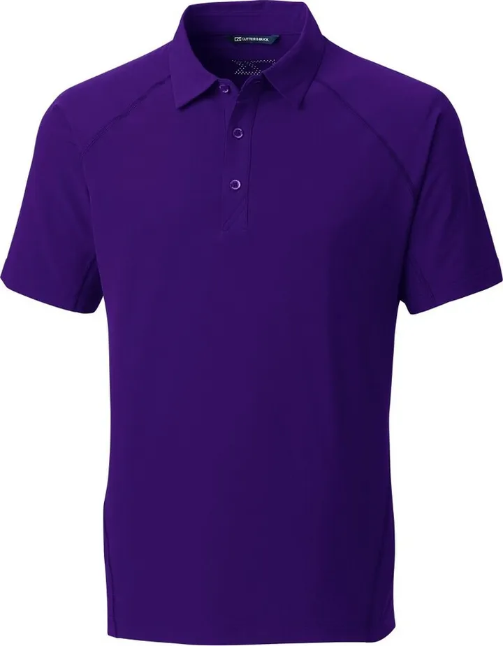 Response Woven Polo Shirt - College Purple - L