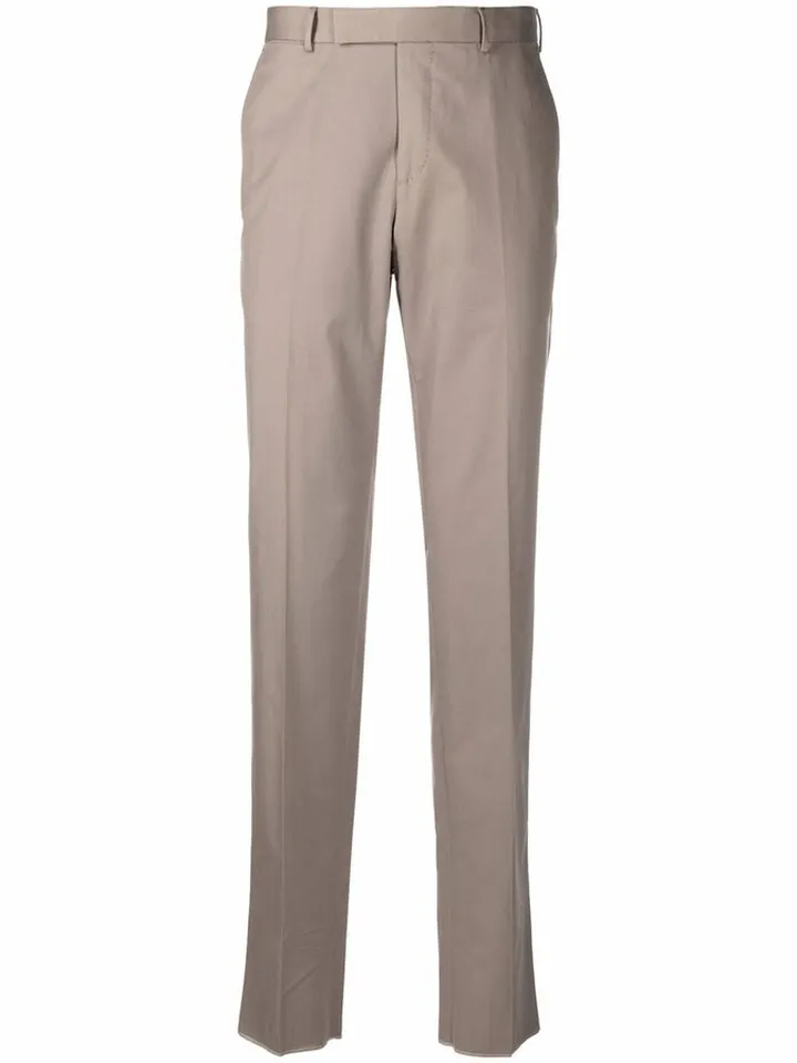 Straight-Leg Cotton Chinos