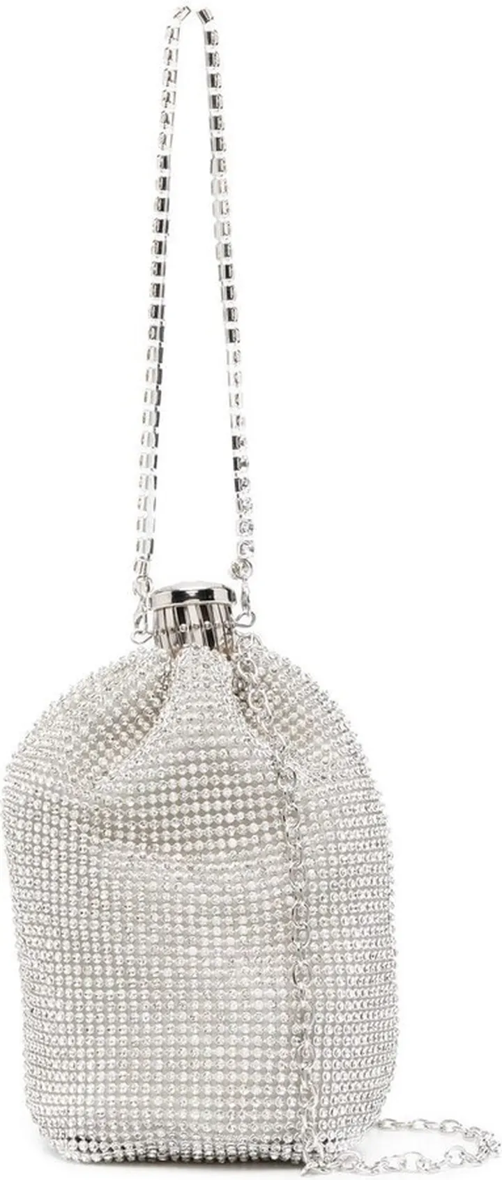 Crystal-Embellished Shoulder Bag