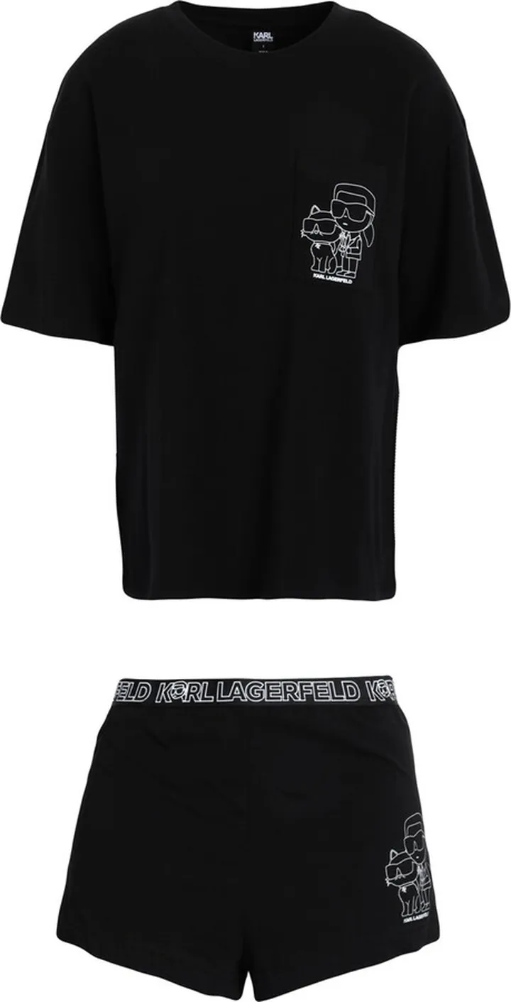 Ikonik 2.0 Short Pj Set Sleepwear Black