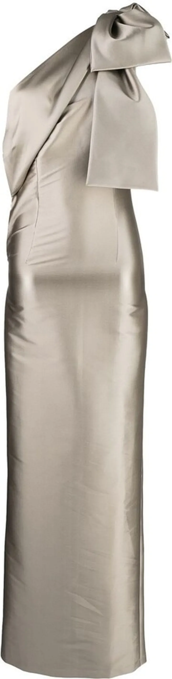 Bonnie bow-detailing gown