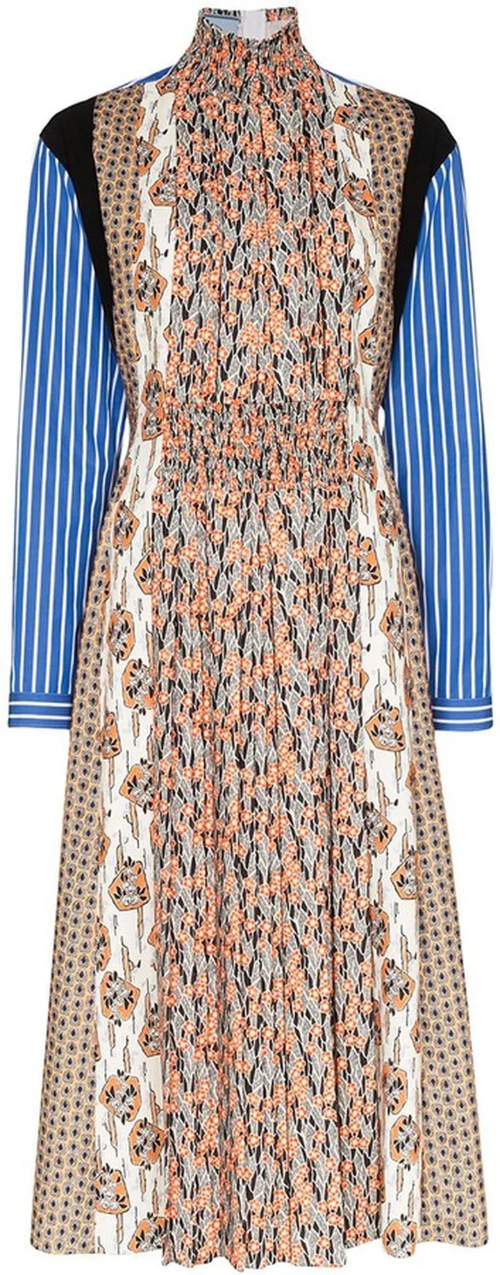 Sablé pleated midi dress