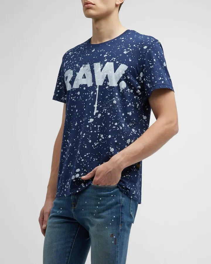 Men's Paint-Splatter Logo T-Shirt