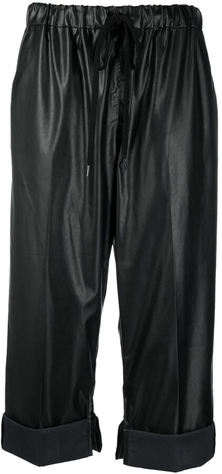 Cropped Biker Trousers