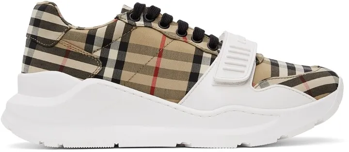 Burberry Beige Vintage Check Sneakers