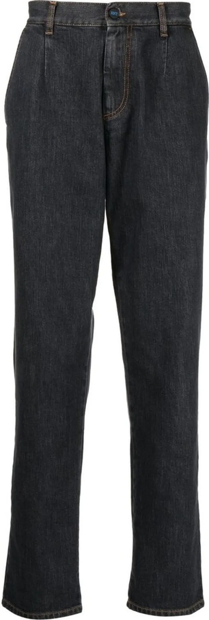 Four-Pocket Tapered-Leg Jeans