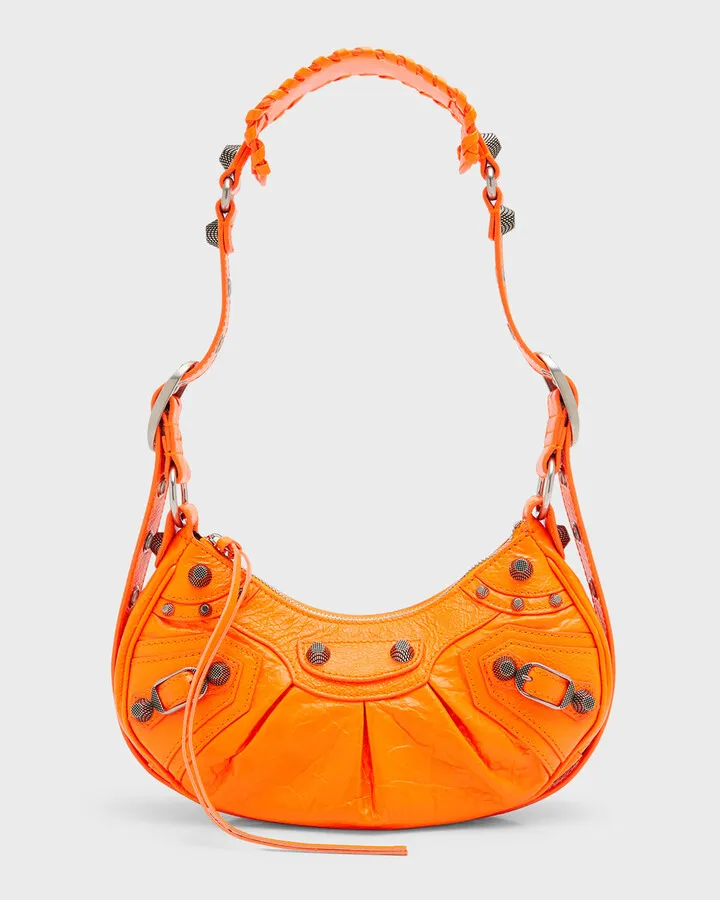 Le Cagole XS Zip Leather Shoulder Bag