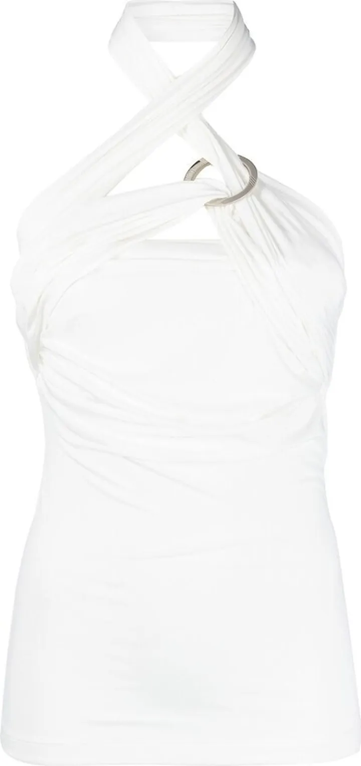 Draped Halterneck Top