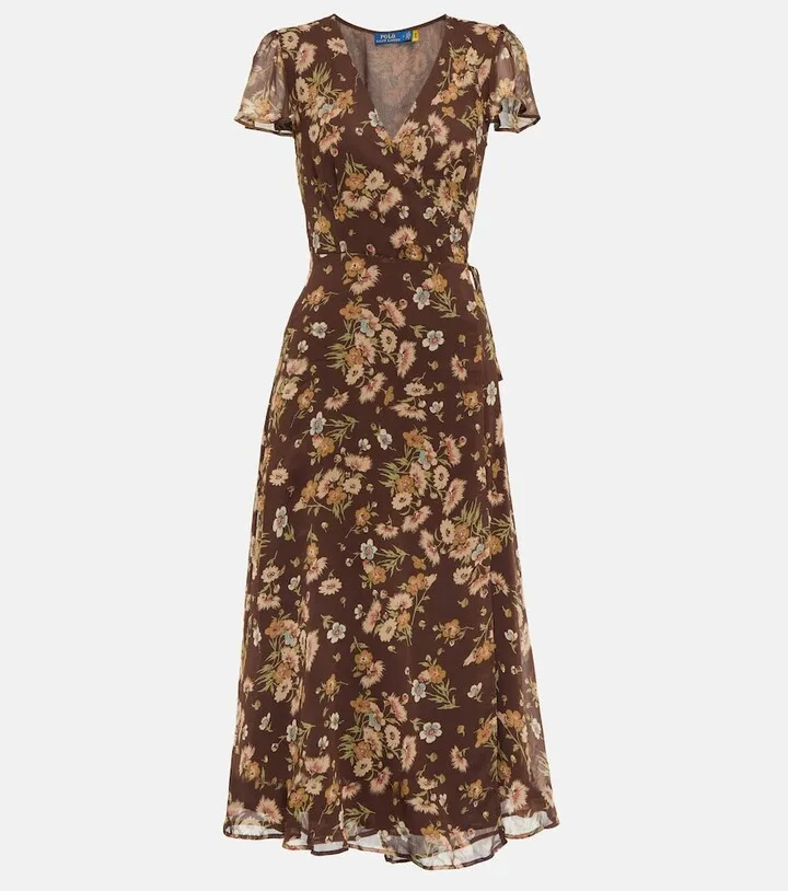 Floral wrap dress