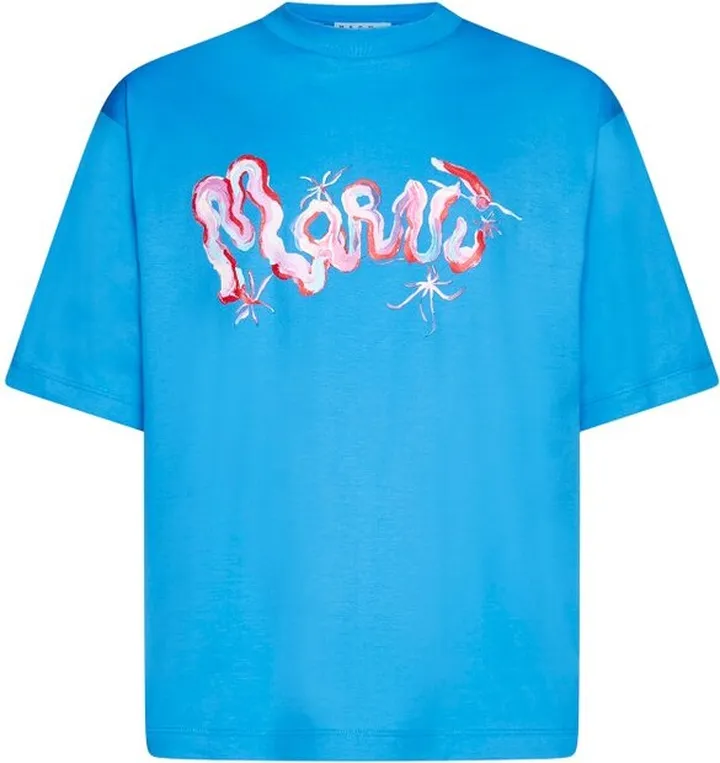 Marni Painterly Logo-Printed Crewneck T-Shirt
