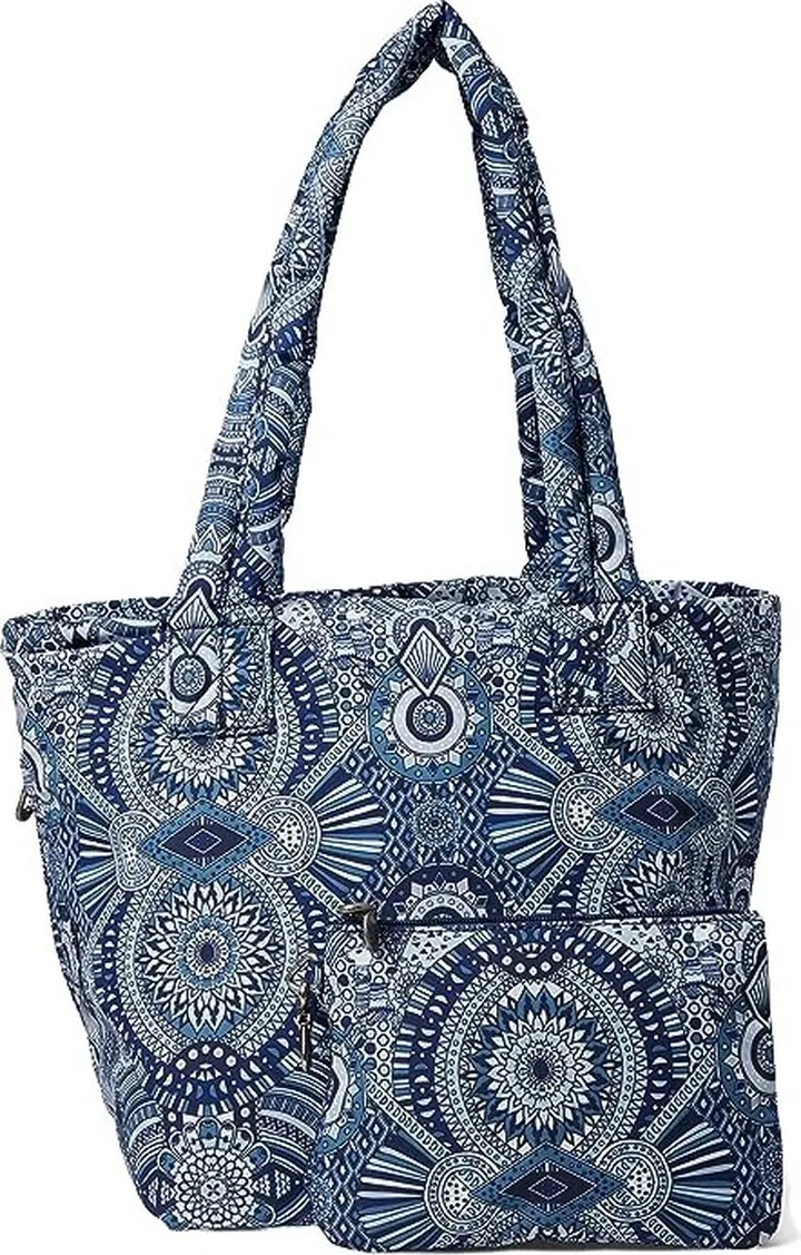 Sakroots Eco-Twill Culver Tote (Navy Wanderlust) Handbags