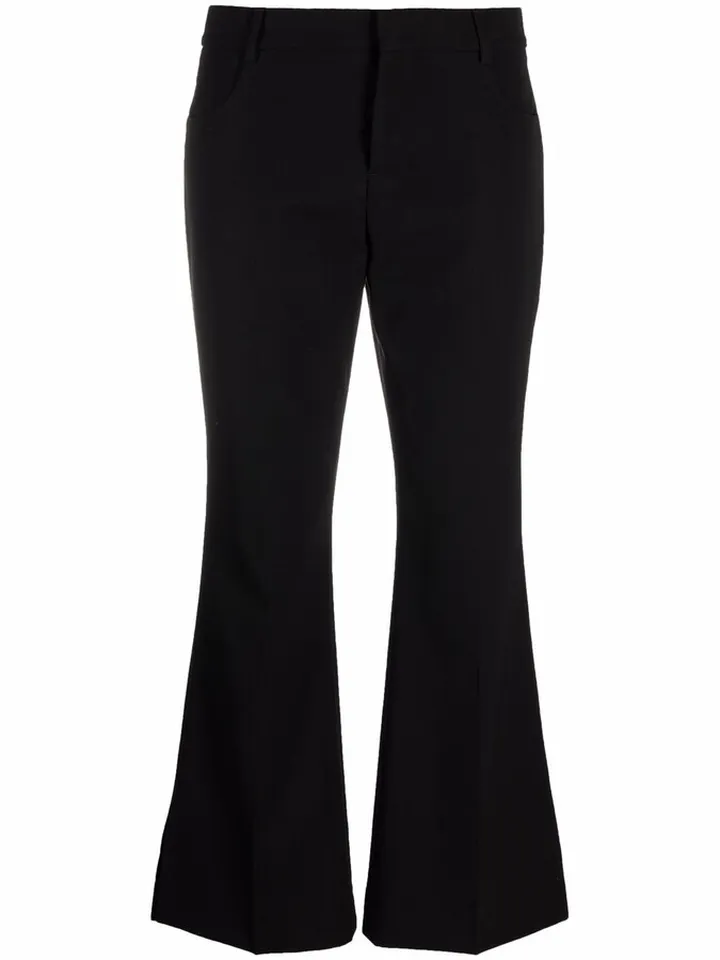 Cropped Flared Trousers