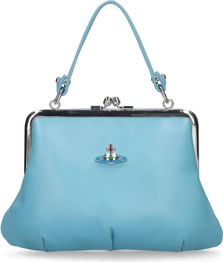 Granny frame nappa leather bag