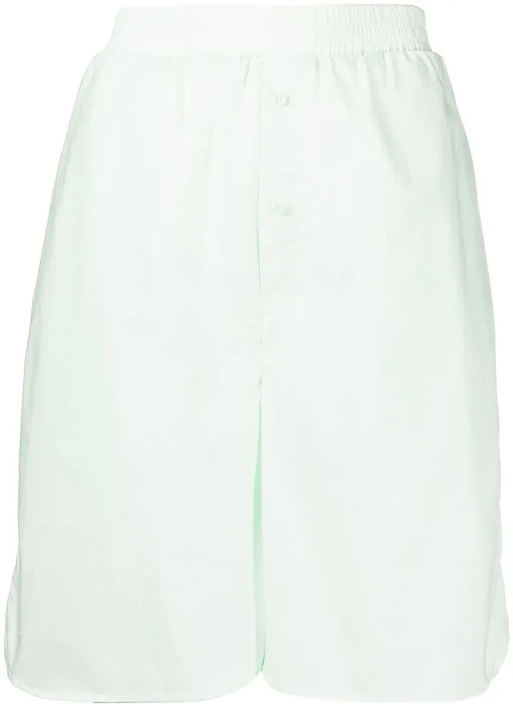 Nivi high-waisted cotton shorts