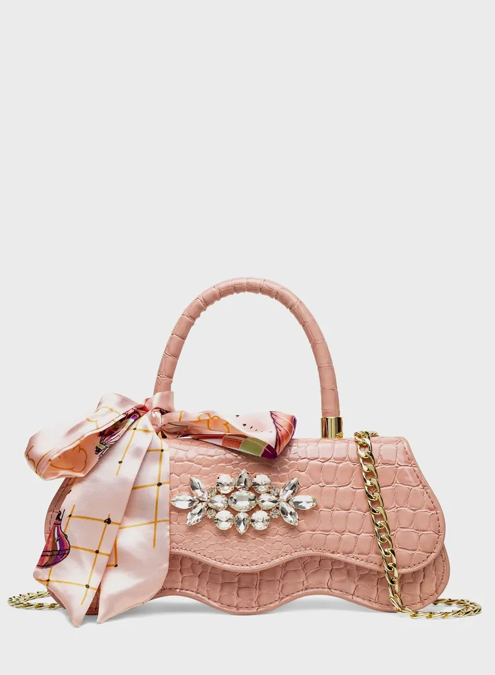 Ribbon Detail Satchel
