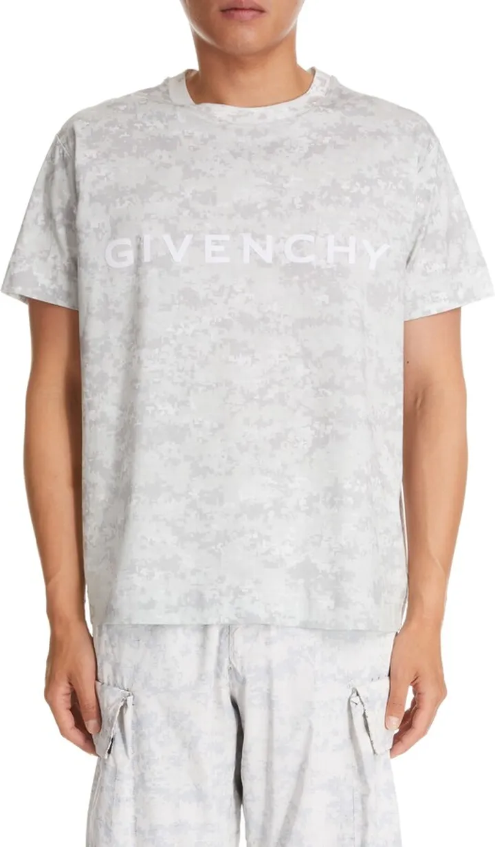 Classic Fit Camouflage Logo Graphic Tee