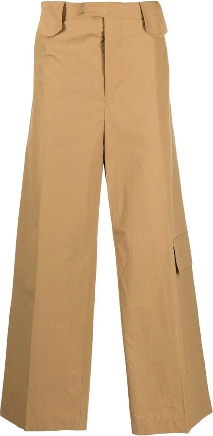 Utility Pocket Wide-Leg Trousers