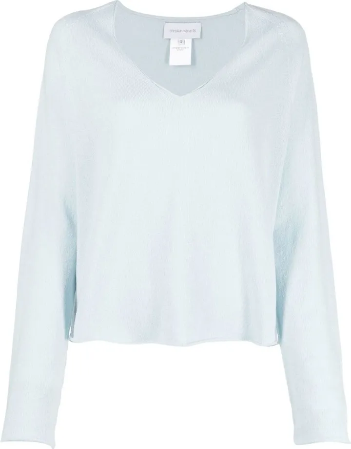 V-neck cashmere sweater