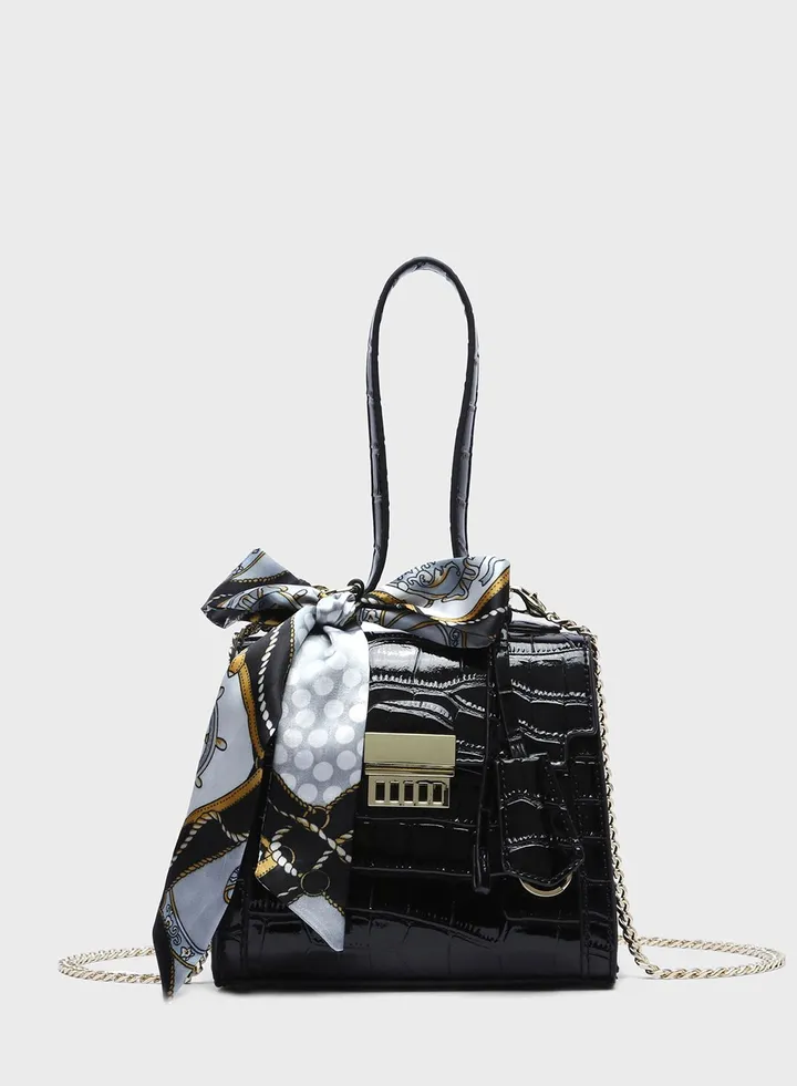 Ribbon Detail Satchel
