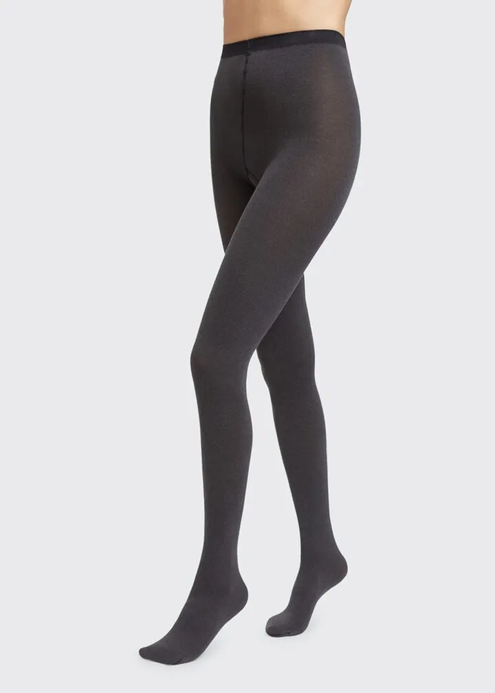 Cotton Velvet Opaque Tights