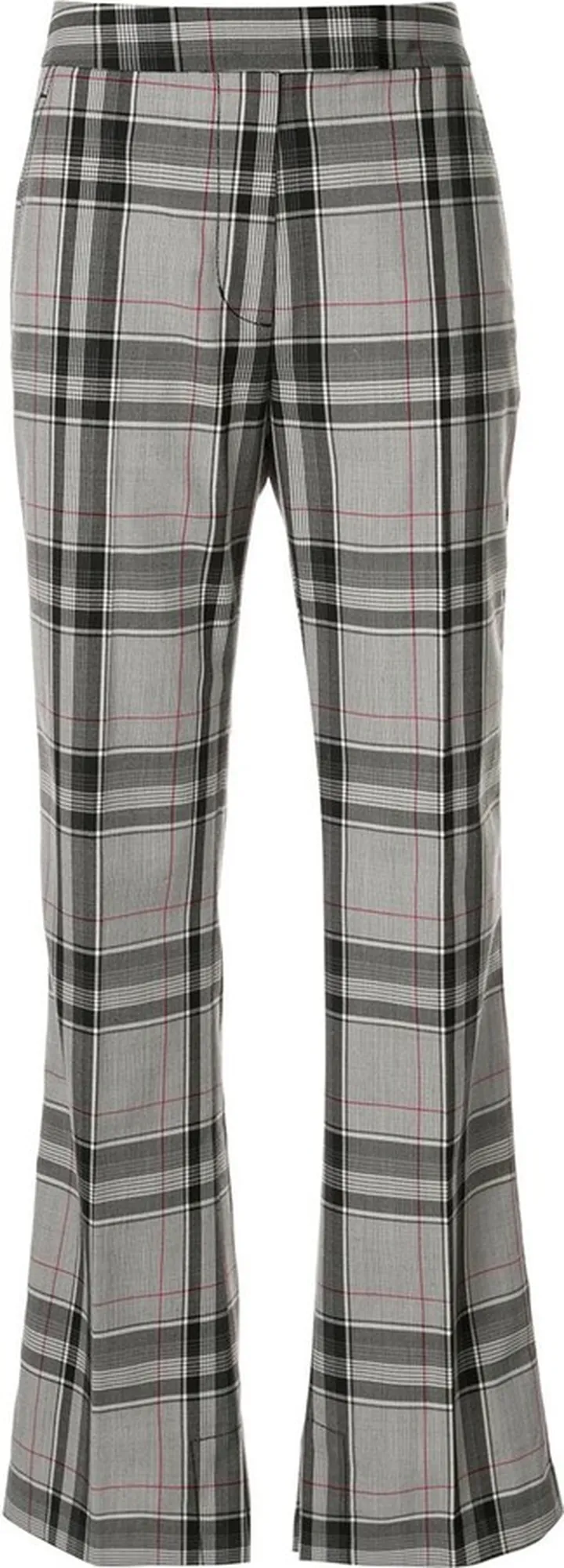 Straight Leg Plaid Pant