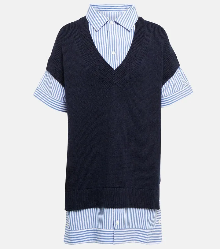 Bridget wool sweater shirt dress