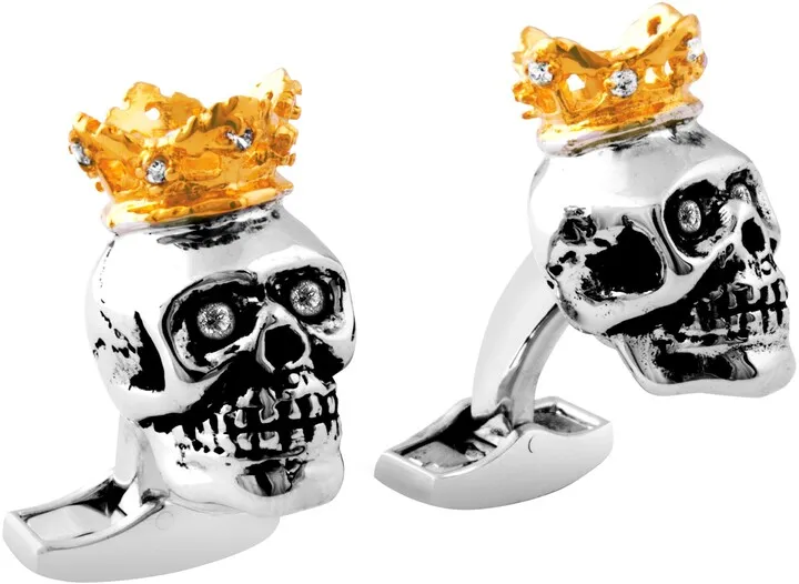 King Skull Cuff Links
