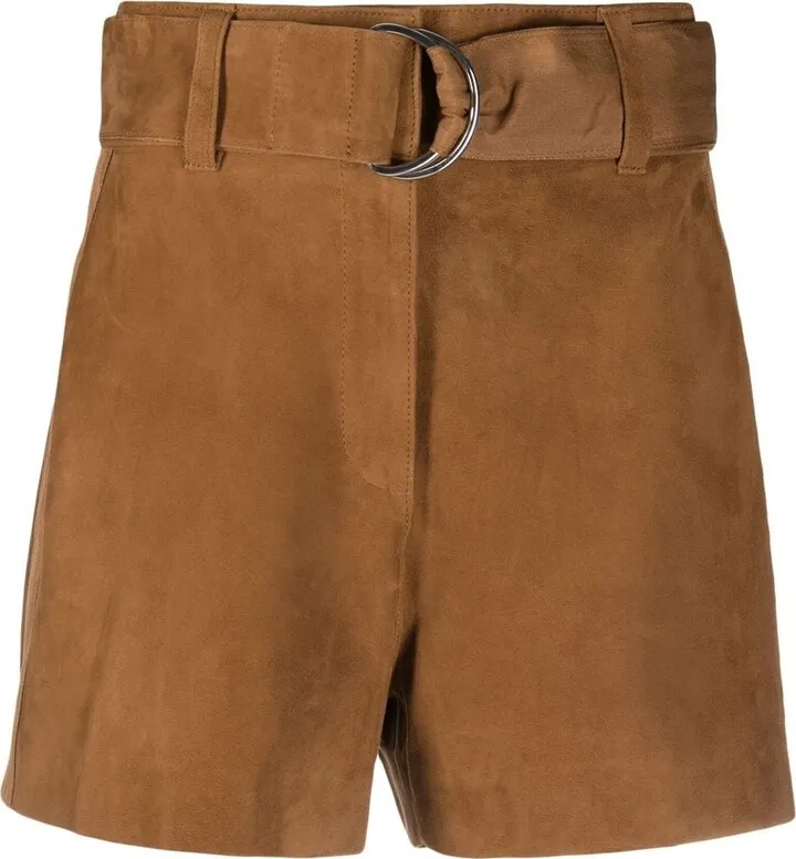 Tan Suede Shorts