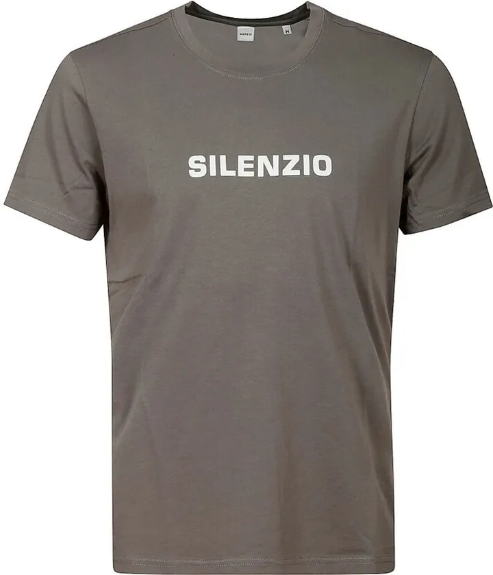 Aspesi Silenzio Logo Print T-Shirt