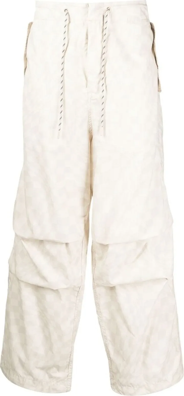 Drawstring Straight-Leg Trousers