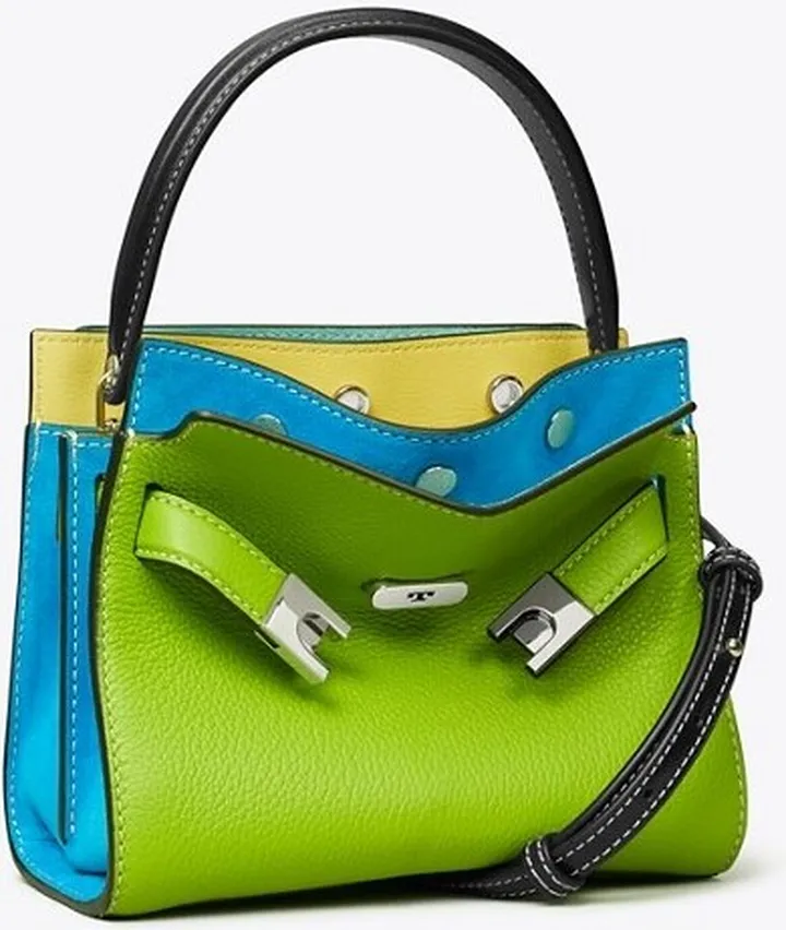 Petite Lee Radziwill Pebbled Double Bag