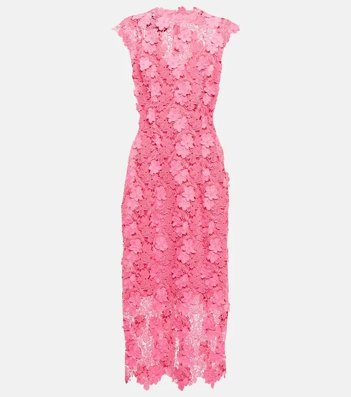 Lace midi dress