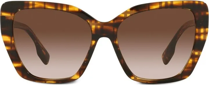 Tasmin tortoiseshell-check sunglasses