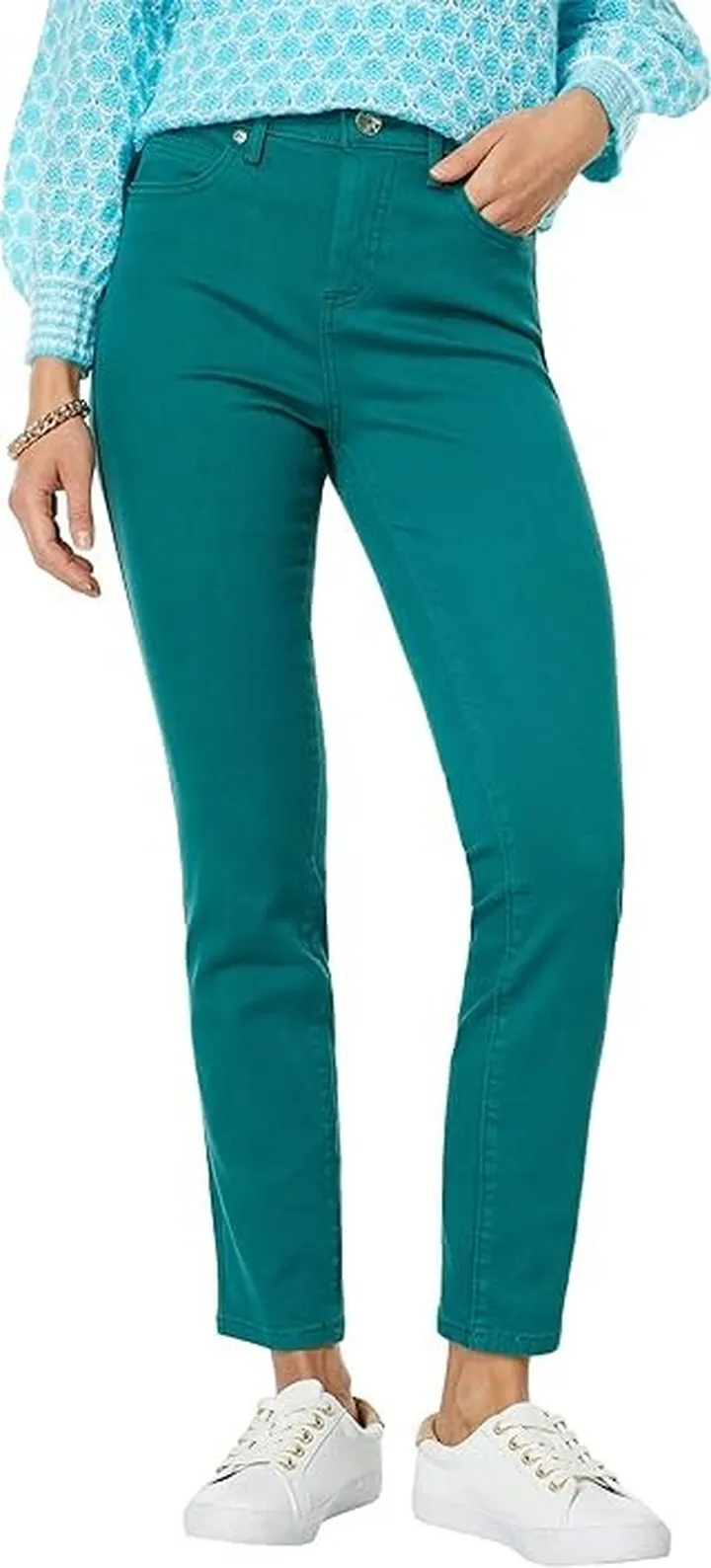 Lilly Pulitzer South Ocean High-Rise Skinny Pants (Hosta Green) Women's Clothing