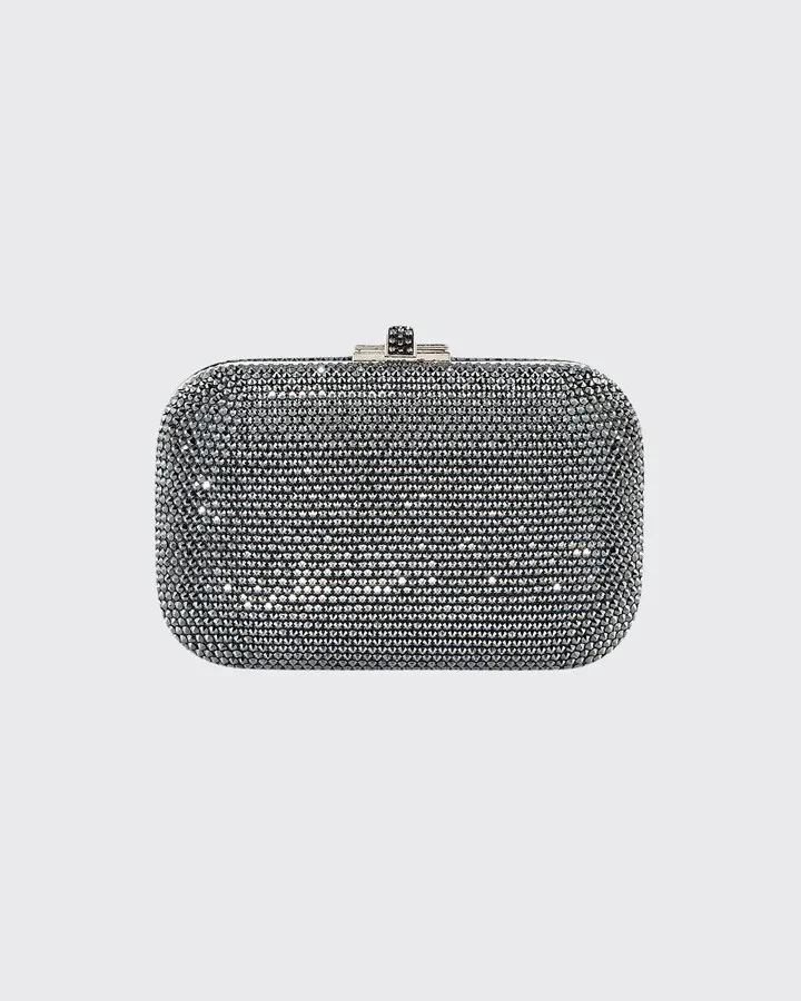 Crystal Slide-Lock Clutch Bag