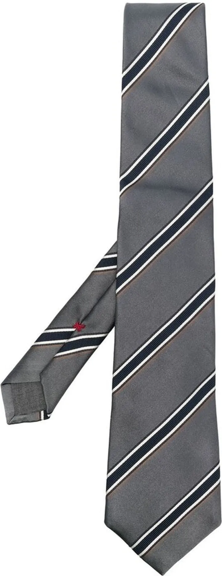 Stripe-Print Satin Tie