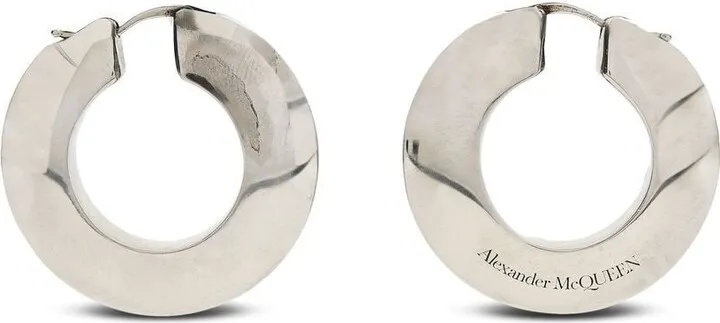 Eyelet hoop earrings