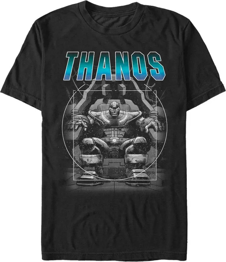 Men's Marvel Thanos Throne T-Shirt - Black - Medium