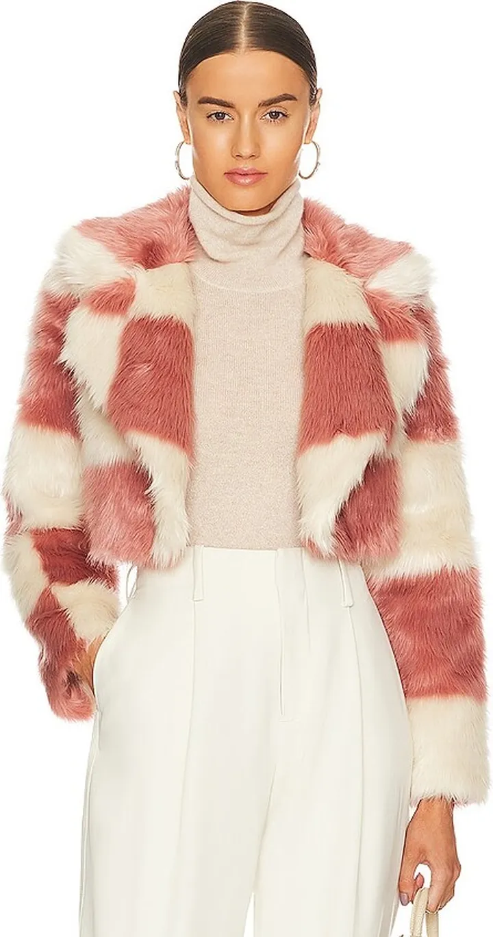 Annie Cropped Faux Fur Jacket