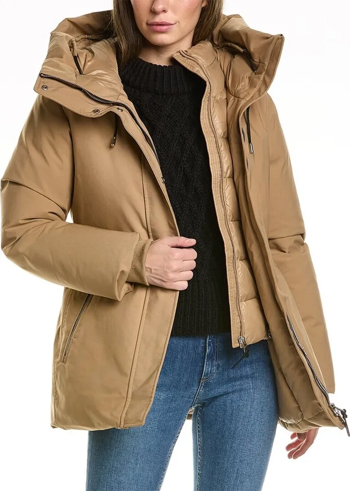 Mackage Jeni Leather-Trim Down Parka