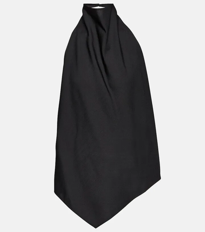Bence halterneck wool top