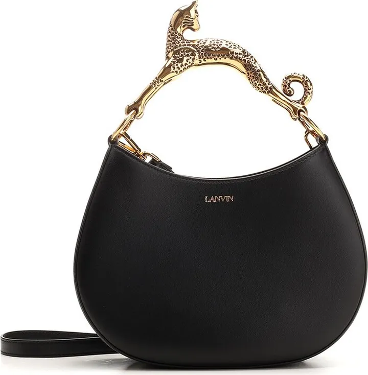 Lanvin Embellished-Handle Zipped Tote Bag