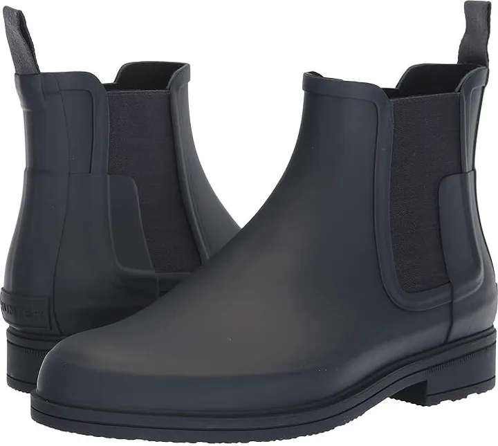 Hunter Original Refined Dark Sole Chelsea Boots (Navy) Men's Boots